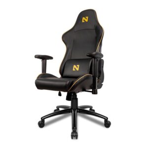 cadeira gamer netenho miramar v2 preto e dourado