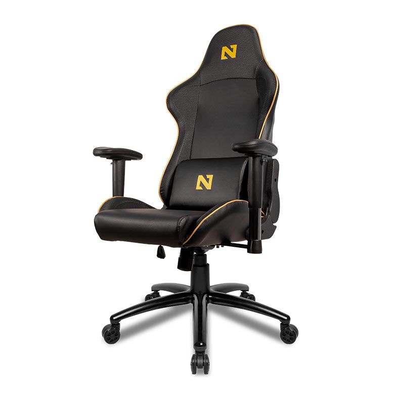 cadeira gamer netenho miramar v2 preto e dourado cadeira gamer netenho miramar v2 preto e dourado