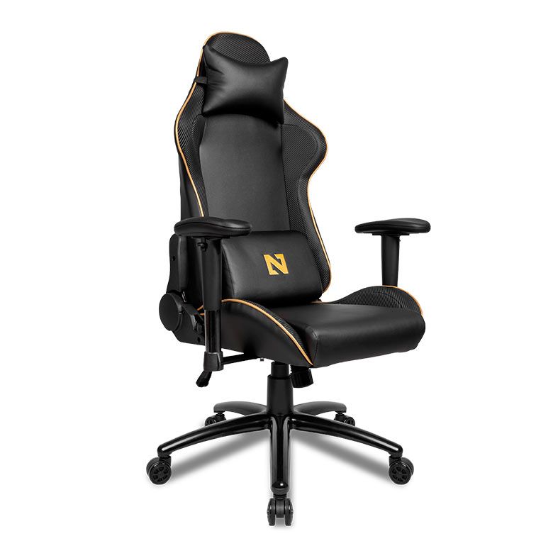 cadeira gamer netenho miramar v2 preto e dourado cadeira gamer netenho miramar v2 preto e dourado