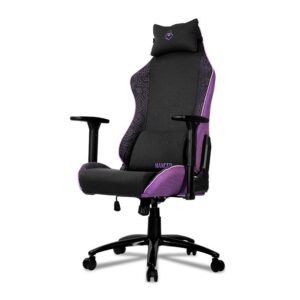 cadeira gamer mancer tyr c tecido preto e roxo