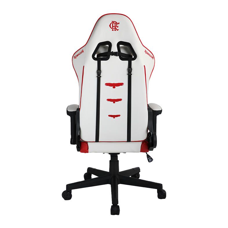 cadeira gamer redragon flamengo glory, branco e vermelho cadeira gamer redragon flamengo glory, branco e vermelho