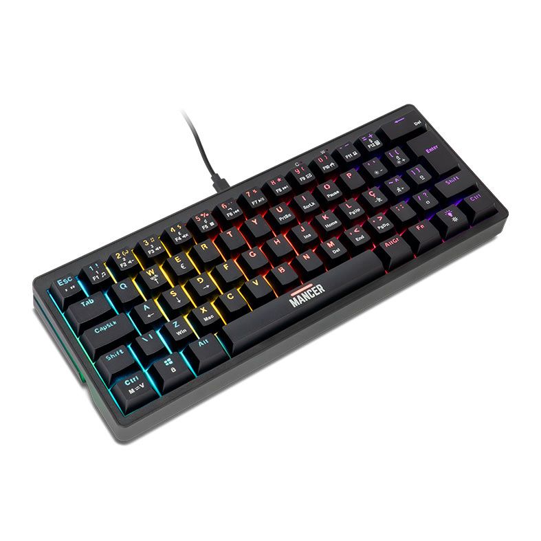teclado mecânico t hard zarion red switch preto teclado mecânico t hard zarion red switch preto