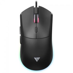 mouse gamer force one blackpulse, rgb, usb, sensor yingst 825, 12.800 dpi, 6 botões, preto