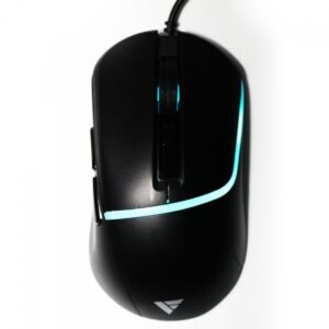 mouse gamer force one precision, led, usb, sensor a603fp, 7.200 dpi, 6 botões, preto
