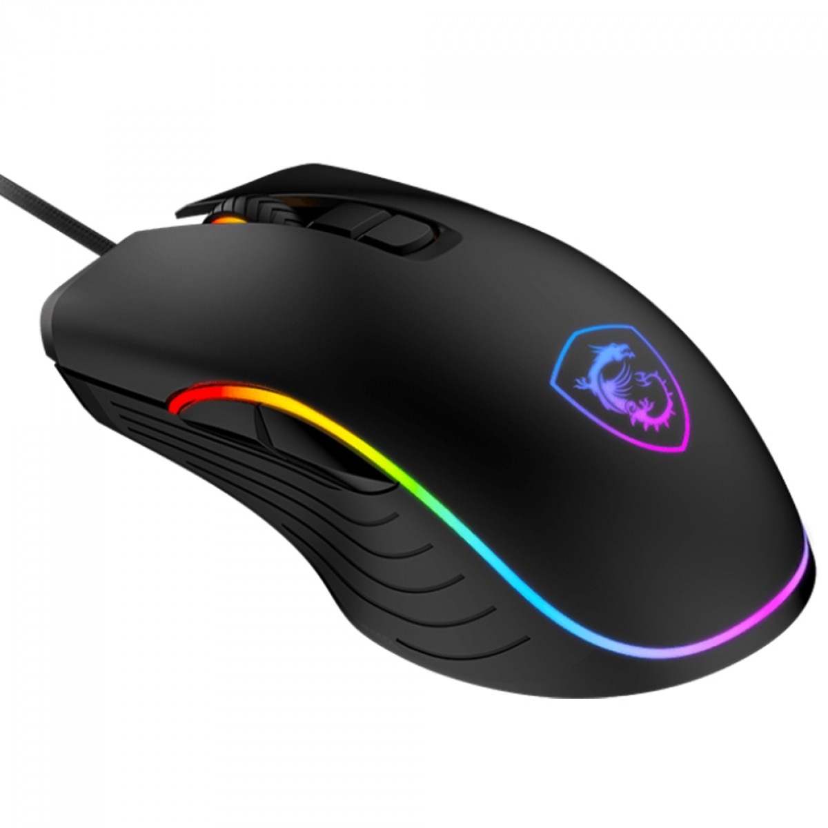 mouse gamer msi forge gm300, rgb, 7200 dpi, 7 botões, preto mouse gamer msi forge gm300, rgb, 7200 dpi, 7 botões, preto