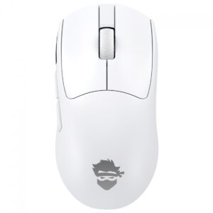 mouse gamer ninja zetsu, wireless/bluetooth, 12000 dpi, 6 botões, sensor pixart 3311, branco, gn ms ztn3311wt