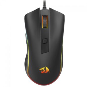 mouse gamer redragon cobra cypher lite, rgb, 12800 dpi, 6 botões programáveis, sensor sunplus 6651b, preto, m611 rgb