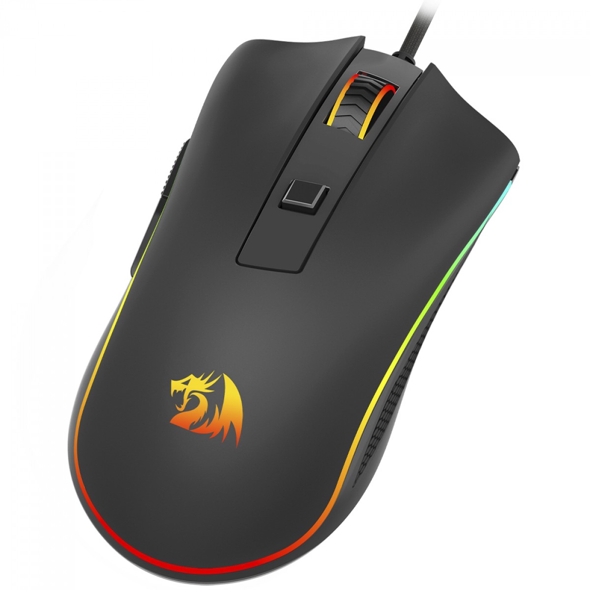 mouse gamer redragon cobra cypher lite, rgb, 12800 dpi, 6 botões programáveis, sensor sunplus 6651b, preto, m611 rgb mouse gamer redragon cobra cypher lite, rgb, 12800 dpi, 6 botões programáveis, sensor sunplus 6651b, preto, m611 rgb