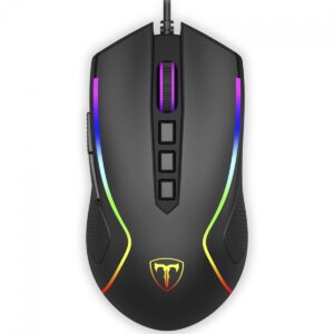 mouse gamer t dagger darkangel v3, rgb, 4000 dpi, 8 botões, preto, t tgm209 v3