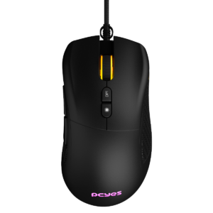 mouse gamer pcyes gaius 12400 dpi rgb 6 botões