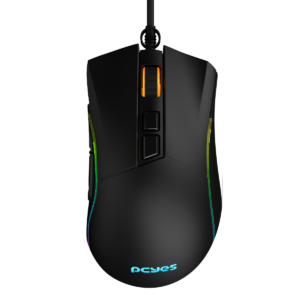 mouse gamer pcyes valus 12400 dpi rgb 8 botões pmgvlbv