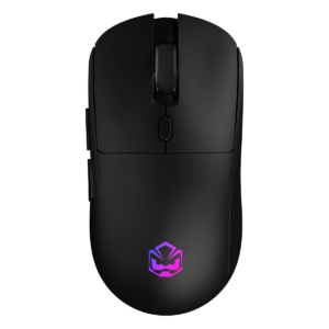 mouse gamer sem fio pcyes basaran stealth black vulcan 10000 dpi rgb 6 botões pmgbrstbv