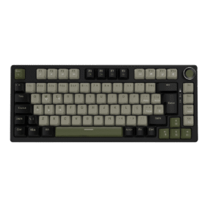 teclado mecânico 75% rgb switch red cammo edition