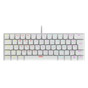 teclado mecânico 60% vinik anihi white switch red led rainbow anihiwhrd