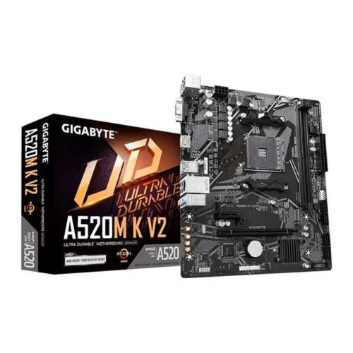placa mae gigabyte amd (am4) ddr4 micro atx a520m k v2 1.1