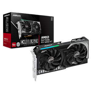 placa de video asrock amd radeon rx 9060 xt challenger oc, 16gb, gddr6, 128 bit