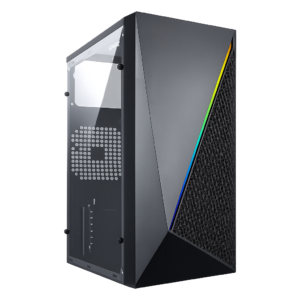 gabinete gamer vinik murk preto lateral acrilico