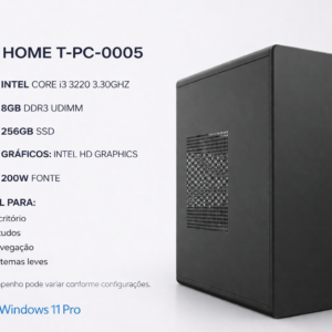 computador t pc 0005 core i3 3220 3.30ghz mem 8gb ddr3 ssd 256gb fonte 200w