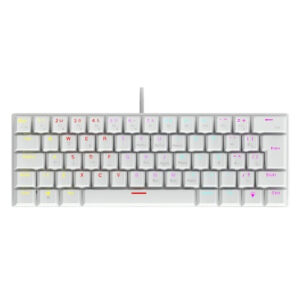 teclado mecânico 60% vinik anihi white switch red led rainbow anihiwhrd