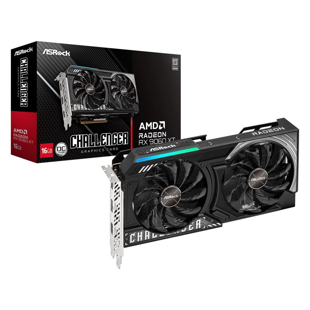 placa de video asrock amd radeon rx 9060 xt challenger oc, 16gb, gddr6, 128 bit placa de video asrock amd radeon rx 9060 xt challenger oc, 16gb, gddr6, 128 bit
