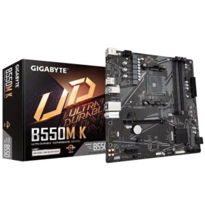 pular para o final da galeria de imagens saltar para o início da galeria de imagens placa mãe gigabyte b550m k am4 b550 matx ddr4