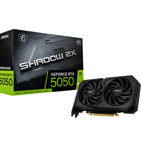 placa de vídeo msi nvidia geforce rtx 5050 shadow 8gb gdrr6 128 bits 912 v538 008