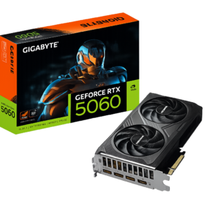 placa de vídeo gigabyte rtx 5060 windforce oc 8gb gddr7 128bits gv n5060wf2oc 8gd
