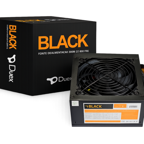 fonte de alimentação duex dx 600 fse 600w c/ cabo