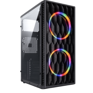 gabinete gamer vinik wave midtower acrilico usb 3.0 s/ fans preto
