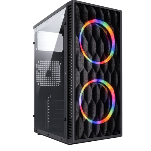 gabinete gamer vinik wave midtower acrilico usb 3.0 s/ fans preto