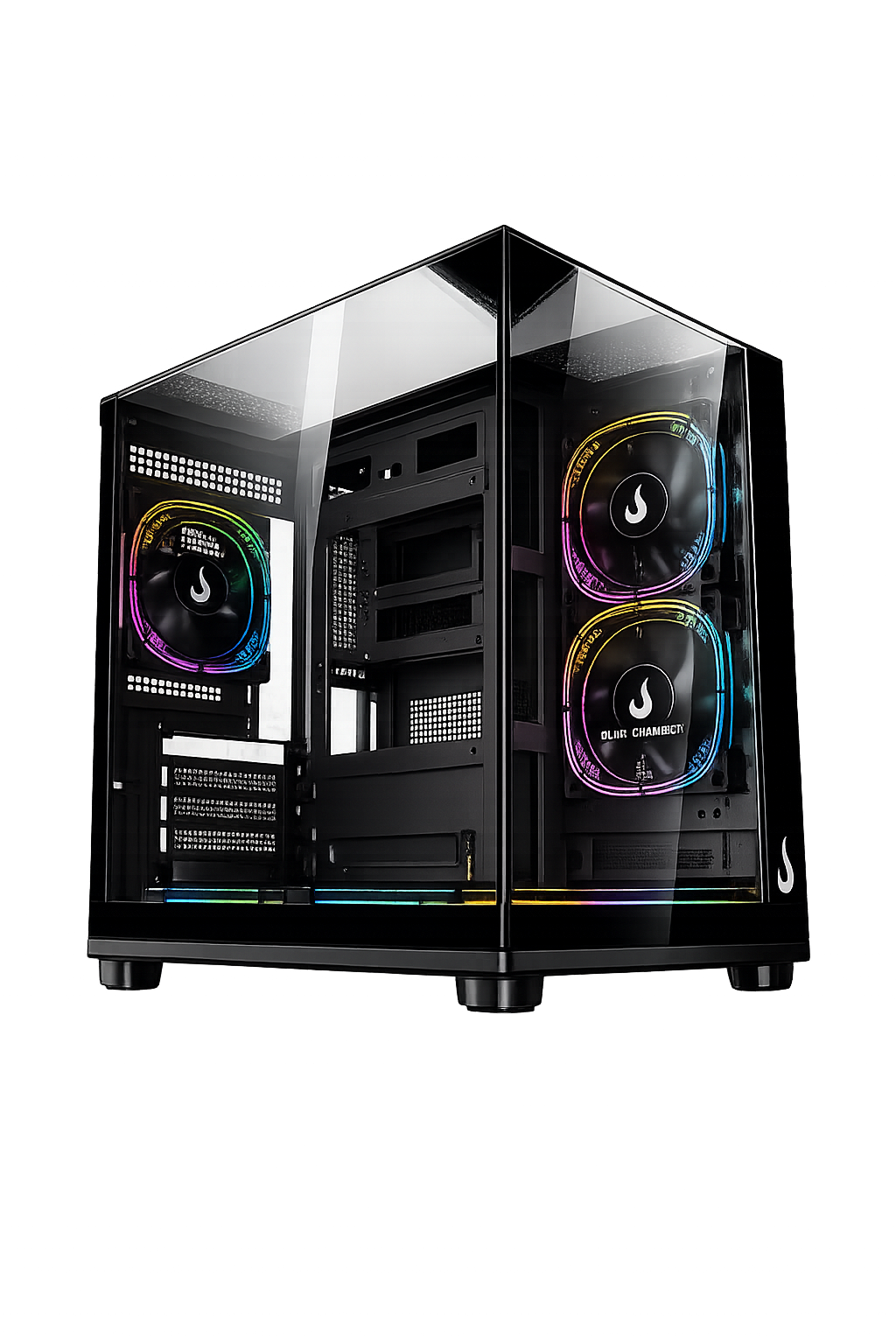 gabinete gamer rise mode galaxy full glass x mini vidro temperado usb 3.0 s/ fan preto gabinete gamer rise mode galaxy full glass x mini vidro temperado usb 3.0 s/ fan preto