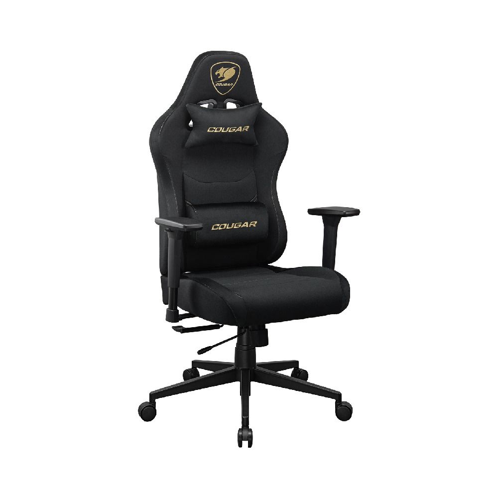 Cadeira Gamer Cougar Prime Gold Preto e Dourada até 120Kg - CGR-PRM-GLB
