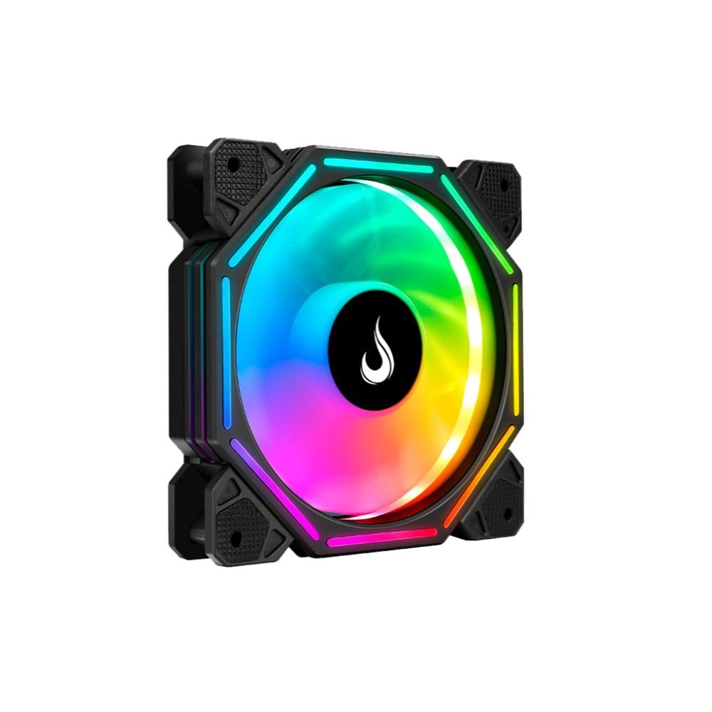 Ventoinha Para Gabinete Rise Mode Hex Turbine 120mm ARGB 2000RPM - RM-H-ARGB-TOR-B
