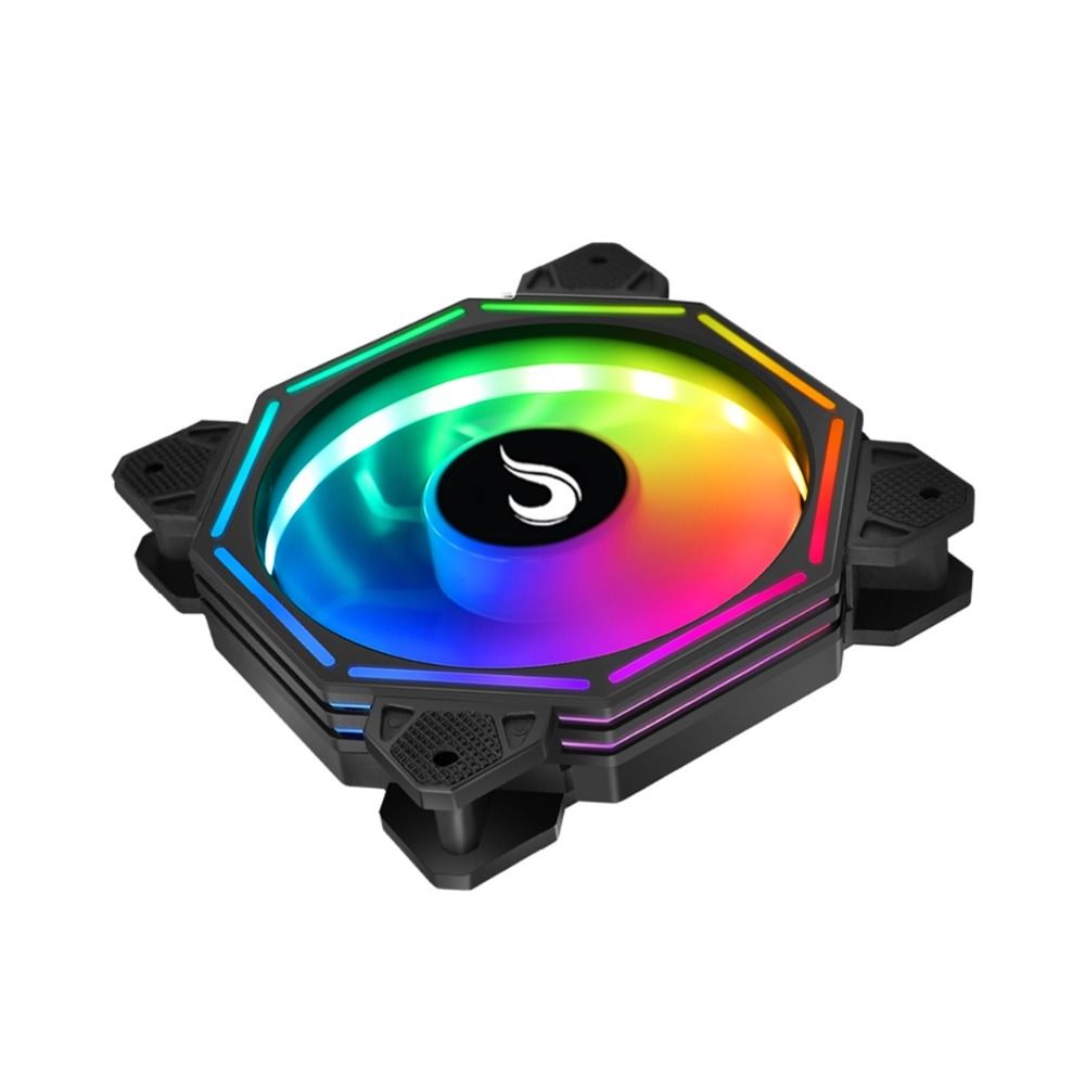 Ventoinha Para Gabinete Rise Mode Hex Turbine 120mm ARGB 2000RPM - RM-H-ARGB-TOR-B