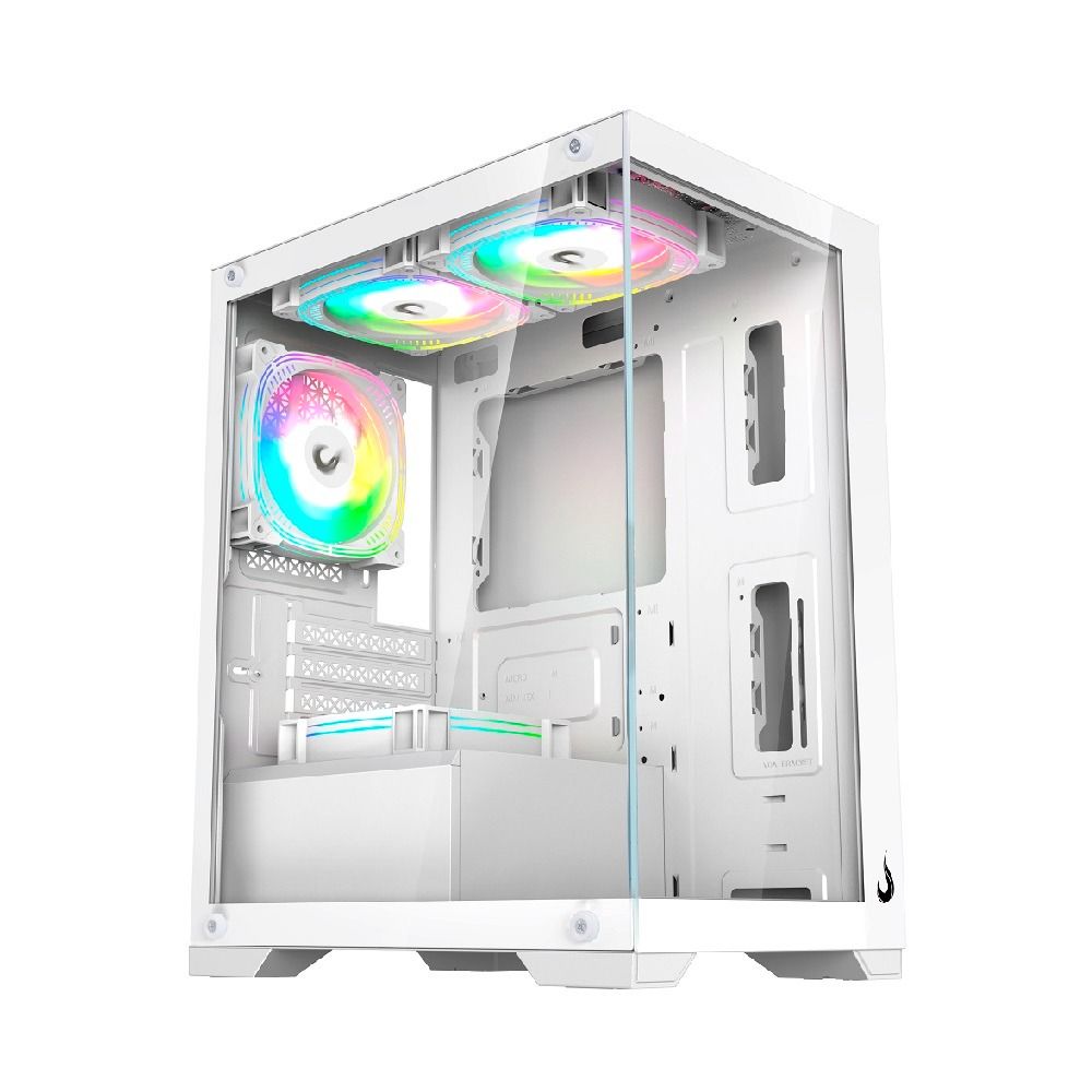 gabinete gamer rise mode crystal glass mid tower vidro temperado usb 3.0 s/ fans gabinete gamer rise mode crystal glass mid tower vidro temperado usb 3.0 s/ fans