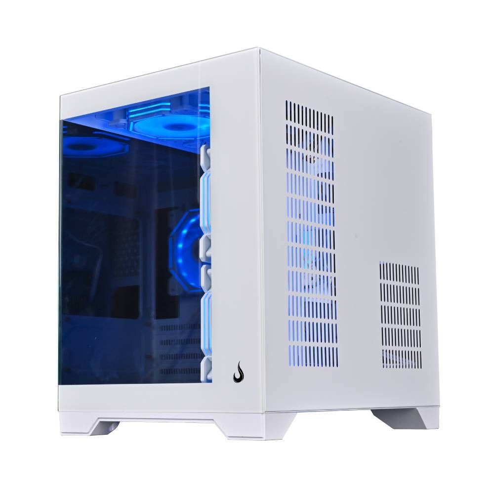 Gabinete Gamer Rise Mode Galaxy Glass M Mini Vidro Temperado USB 3.0 S/ Fans - Branco RM-GA-GGMN-FW