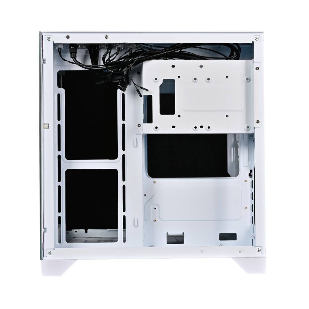 Gabinete Gamer Rise Mode Galaxy Glass M Mini Vidro Temperado USB 3.0 S/ Fans - Branco RM-GA-GGMN-FW
