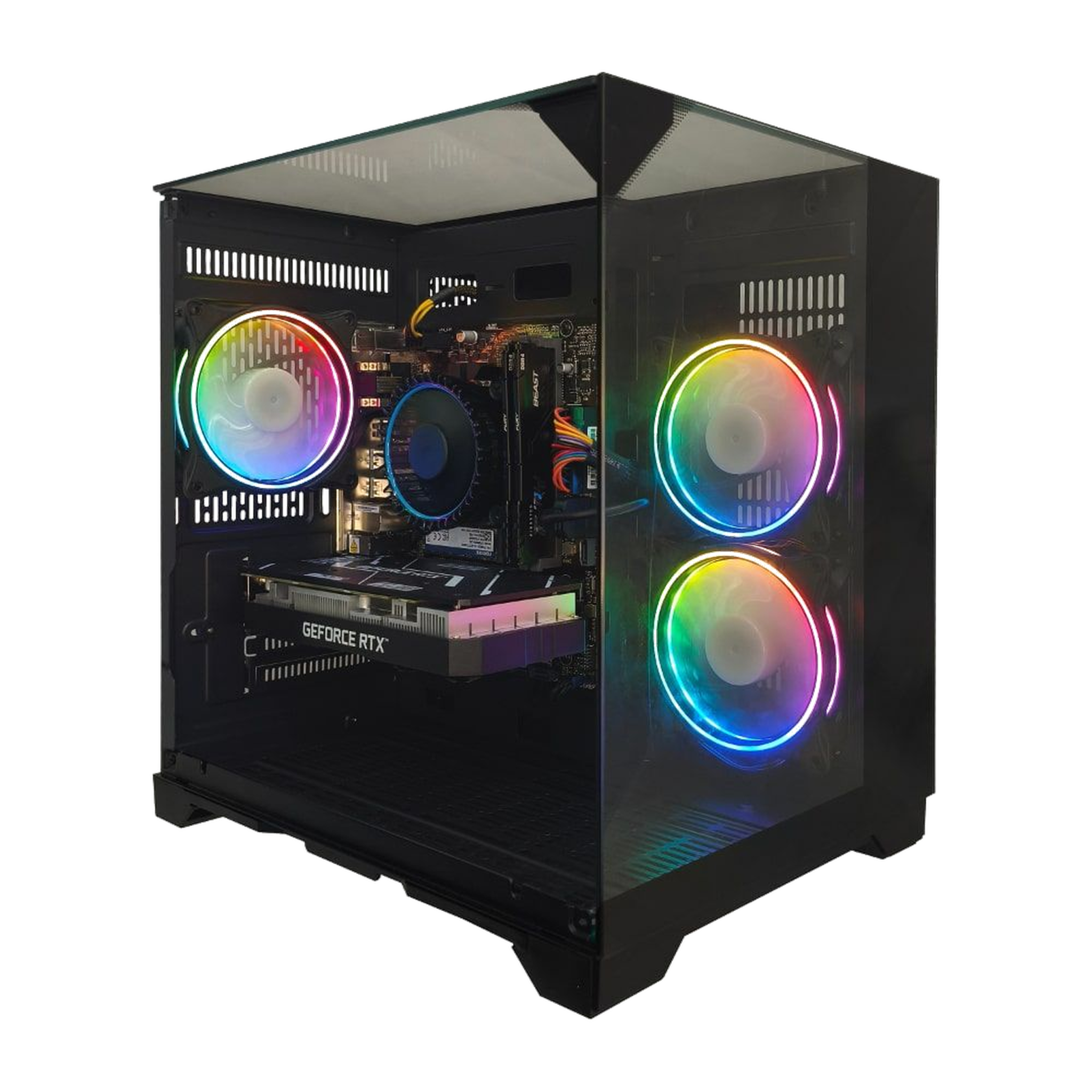 computador gamer ntc vulcano intel aq 2013 as dual channel intel core i5 13400f geforce rtx 3050 16gb ddr4 (2x8gb) 512gb ssd c/ 3 fans linux