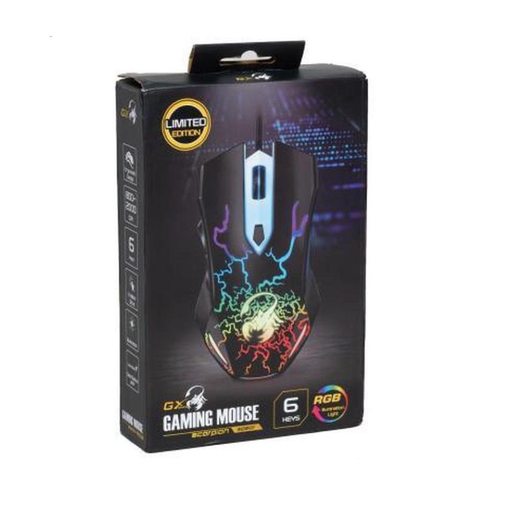 mouse gamer genius scorpion spear 2000 dpi rgb 6 botões 6500 fps 150 ips mouse gamer genius scorpion spear 2000 dpi rgb 6 botões 6500 fps 150 ips