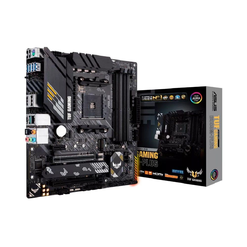 placa mãe asus tuf gaming b550m plus am4 ddr4 hdmi displayport m.2 usb matx placa mãe asus tuf gaming b550m plus am4 ddr4 hdmi displayport m.2 usb matx