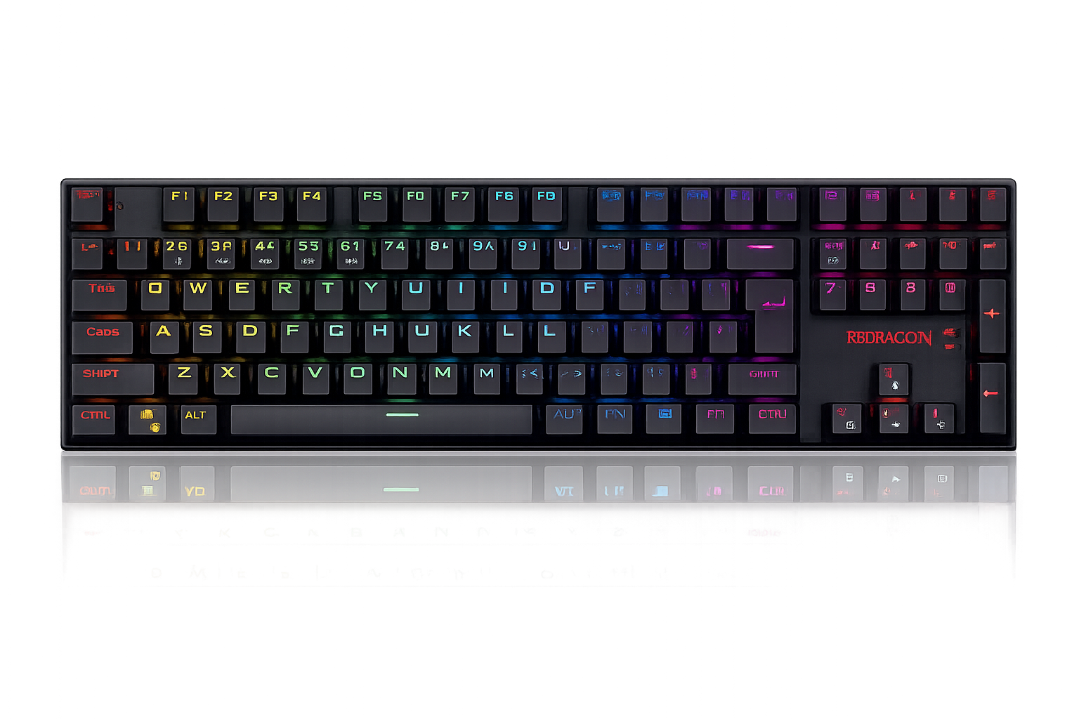 teclado mecânico redragon kumara pro switch brown rgb s/fio preto teclado mecânico redragon kumara pro switch brown rgb s/fio preto