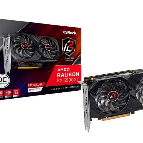placa de vídeo asrock rx 6500 xt gaming d oc 4gb gddr6 64bits 90 ga3dzz 00uanf