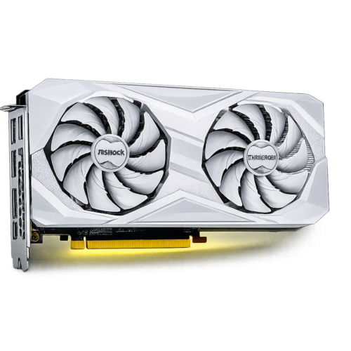 placa de vídeo asrock amd radeon rx 6600 challenger white 8gb gddr6