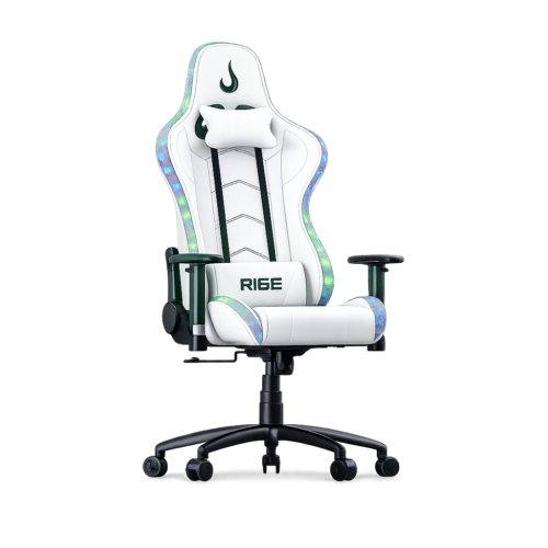 cadeira gamer rise mode z6 rgb até 120kg branco rm cg 06 bw rgb