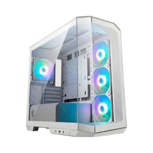 gabinete msi mag pano m100r pz mid tower vidro temperado argb usb 3.2 c/4 fans argb branco