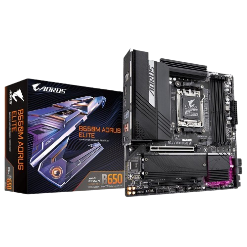 placa mãe gigabyte b650m aorus elite amd am5 chipset b650 4xddr5 matx