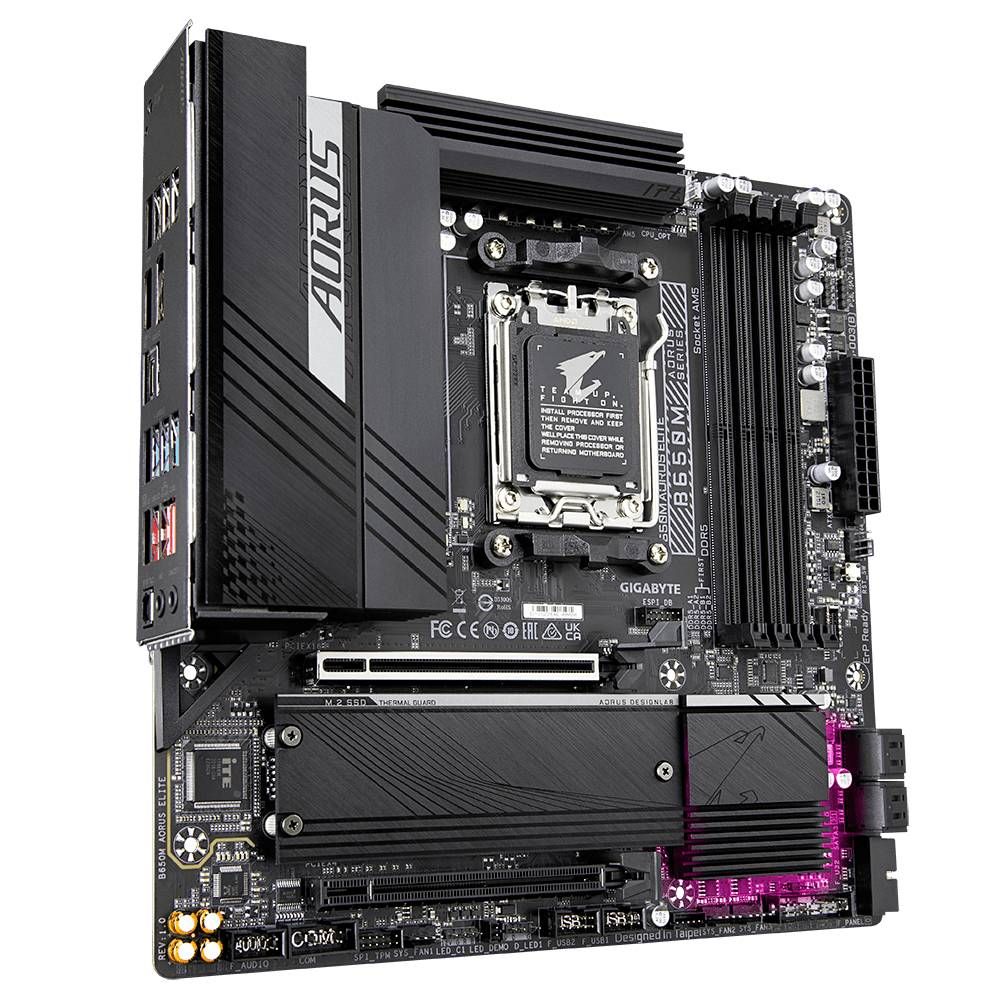 placa mãe gigabyte b650m aorus elite amd am5 chipset b650 4xddr5 matx placa mãe gigabyte b650m aorus elite amd am5 chipset b650 4xddr5 matx