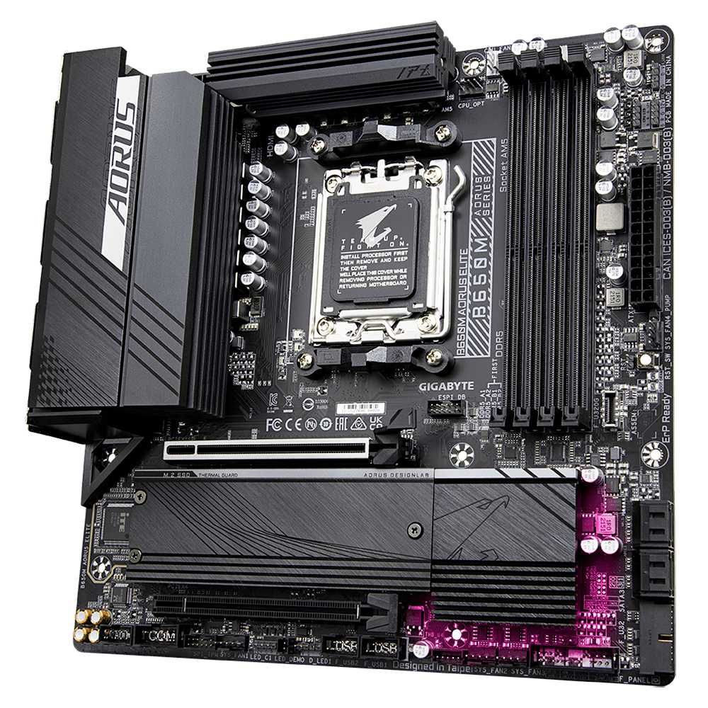placa mãe gigabyte b650m aorus elite amd am5 chipset b650 4xddr5 matx placa mãe gigabyte b650m aorus elite amd am5 chipset b650 4xddr5 matx