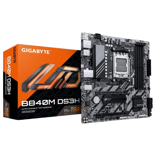placa mãe gigabyte b840m ds3h am5 4xddr5 amd b840 matx