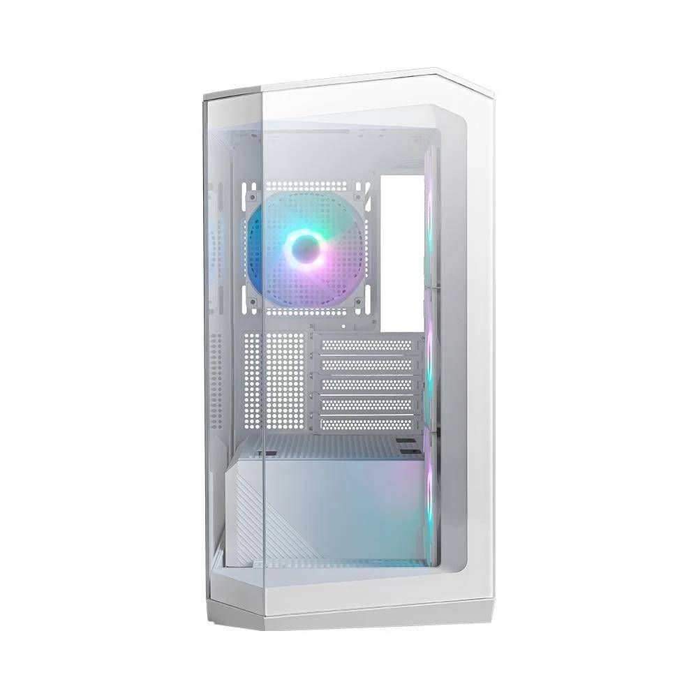 gabinete msi mag pano m100r pz mid tower vidro temperado argb usb 3.2 c/4 fans argb branco gabinete msi mag pano m100r pz mid tower vidro temperado argb usb 3.2 c/4 fans argb branco